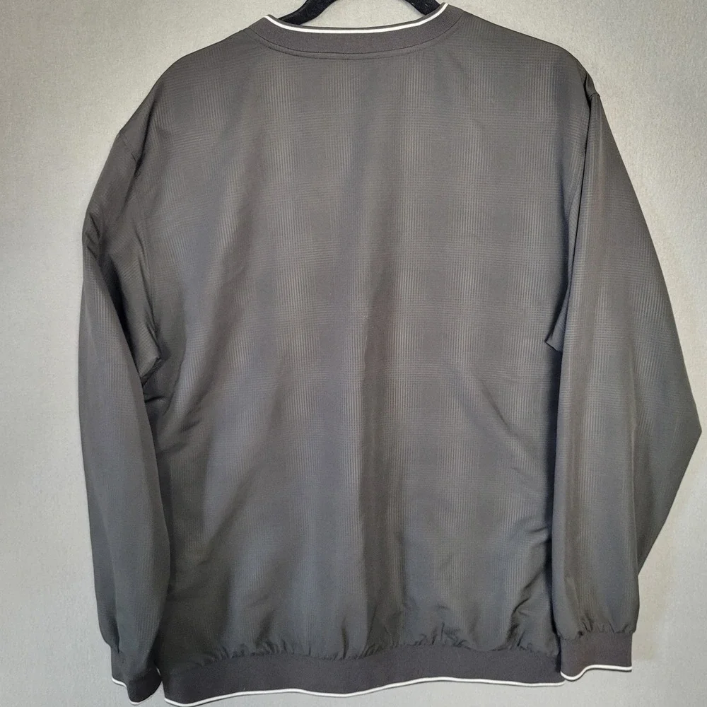 Walter‎ Hagen Mens Black V-Neck Golf Windshirt Pullover Jacket Size M Medium